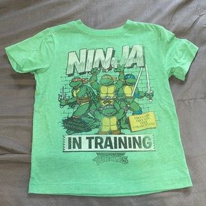 Nickelodeon Kid Boy Youth Green Teenage Mutant Ninja Turtles Short Sleeve Shirt